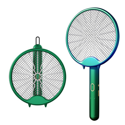 Fly Swatter Electric Racket Rechargeable Bug Zapper Racket Φορητή 3-σε-1 Πτυσσόμενη παγίδα κουνουπιών για δολοφονία κουνουπιών για αίθριο υπνοδωματίου σπιτιού