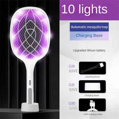 IN 1 Electric Flies Swatter Killer with UV Light Fly Zapper Ρακέτα Επαναφορτιζόμενη ρακέτα κουνουπιών Anti Bug Zapper