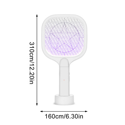 Δύο σε 1 LED Παγίδα κουνουπιών Λάμπα 3000V Electric Bug Zapper USB Επαναφορτιζόμενη Summer Fly Swatter Trap Flies Insect Dropship