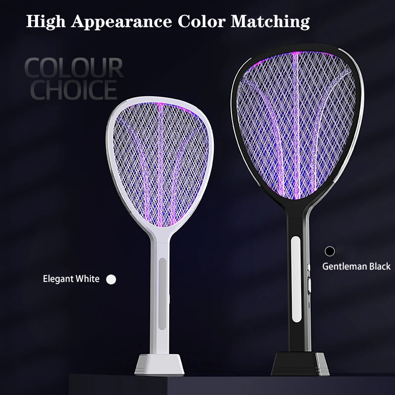 3 в 1 разширяване на електрическата мрежа Електрическа бъркалка за комари 3000V C-тип Зареждане против комари и мухи