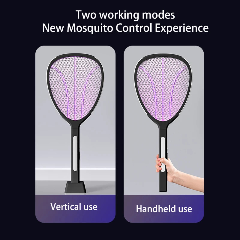 3 в 1 разширяване на електрическата мрежа Електрическа бъркалка за комари 3000V C-тип Зареждане против комари и мухи