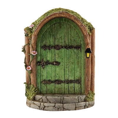 Ξύλινη μινιατούρα Fairy Gnome Παράθυρο Πόρτα Elf Home Creative Tree Door Home Παιδικά παιχνίδια Διακόσμηση κήπου Μινιατούρες