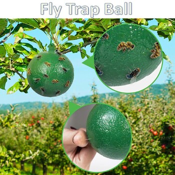 4бр. Висяща топка Fruit Fly Catcher Sticky Trap Insect Bees Fly-Killer anti moustique отпугивател птиц от комаров jardins exté