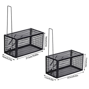 Клетка с капан за мишки Капан за гризачи Капан за мишки Контрол на животни Самозаключващ се капан за мишки Многократно използваем улов за плъхове Капан за плъхове Клетка за плъхове