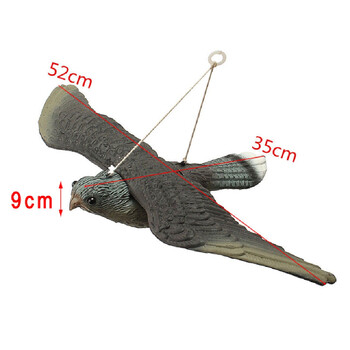 3D Fake Flying Falcon Hawk Bird Repellent Decoy Scarer Scarer Garden Scarerer Στολίδι για Διακόσμηση αυλής κυνηγιού