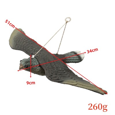 3D Fake Flying Falcon Hawk Bird Repellent Decoy Scarer Scarer Garden Scarerer Στολίδι για Διακόσμηση αυλής κυνηγιού