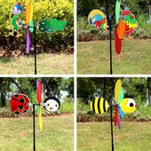 Bee Six Colors Τρισδιάστατος Ανεμόμυλος Κινούμενα σχέδια Παιδικά Παιχνίδια Σπίτι Κήπος Διακόσμηση αυλής Dropshipping