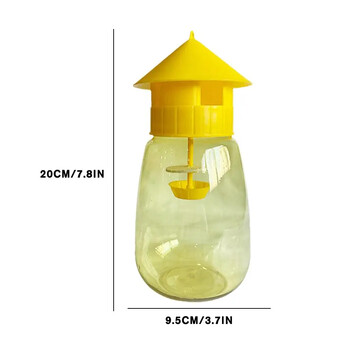 Fruit Fly Trap Killer Yellow Plastic Drosophila Trap Anti Fly Fruit Fly killer Catcher Orchard Παγίδα εντόμων Προϊόντα ελέγχου παρασίτων