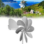 Yard Windmill 360 Degree Rotation Heavy Duty Metal Windmill Outdoor Wind Catcher Garden Sculptures Ανεμόμυλοι από ανοξείδωτο χάλυβα
