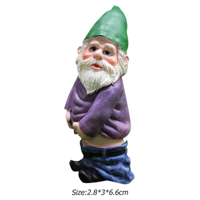 1 τμχ Fairy Garden Drunk Gnomes Μινιατούρα στολίδια Σετ Μίνι νάνοι αγάλματα φωτιάς για αξεσουάρ ντεκόρ γλάστρας Planter