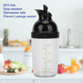 200ml Σέικερ για σάλτσα σαλάτας BPA Αποφυγή διαρροής Βάζο ντρέσινγκ σαλάτας με καπάκι για σάλτσα κουζίνας Δοχείο προμήθειες κουζίνας