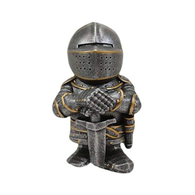 Knight Gnomes Garden Statue Guard Cross Templar Dwarf Guard Armor Samurai Miniature European Knight Resin Διακόσμηση κήπου