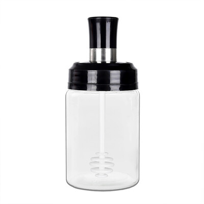 250ml Βάζο Κουζίνας Κουζίνας Αλατιέρα οικιακής χρήσης Δοχείο λαδιού Μπουκάλι μελιού Διανομέας πιπεριού κουταλιού πινέλο Κουτί αποθήκευσης