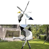 Νέο χαριτωμένο Seagul Whirligig Windmill Ornaments Flying Bird Series Windmill Wind Grinders For Garden Decor Stakes Wind Spinner