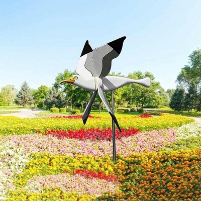 Νέο χαριτωμένο Seagul Whirligig Windmill Ornaments Flying Bird Series Windmill Wind Grinders For Garden Decor Stakes Wind Spinner