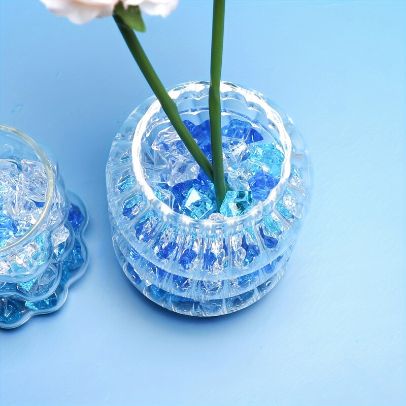 50/100/150 бр.-Неправилен акрилен прозрачен леден блок диамантен кристал фалшив леден блок ваза със скъпоценни камъни Пълнеж на аквариум