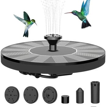 1 τμχ Solar Fountain Bird Bath Water,Εξωτερική πισίνα ηλιακή αντλία σιντριβάνι,Απαραίτητο το καλοκαίρι Κατάλληλο για λίμνες Πισίνες Κήπος