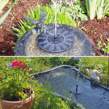 1 τμχ Solar Fountain Bird Bath Water,Eξωτερική πισίνα Solar Solar Pump,Απαραίτητο το καλοκαίρι Κατάλληλο για λίμνες Πισίνες Κήπος