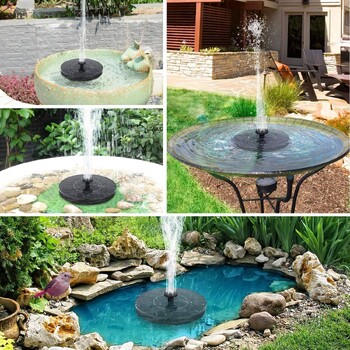 Solar Pool Fountain Pumps Bird Bath Pond Water Pump Pool Accessories for Bird Bath Ponds Εξωτερική για πισίνες Σιντριβάνι καταρράκτη