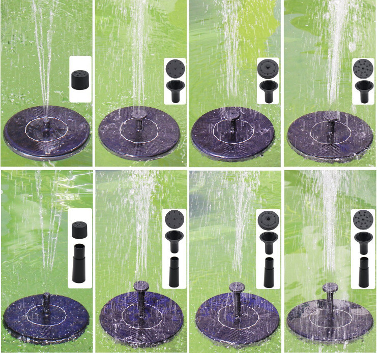 Слънчеви басейни за фонтан Помпи Езерце за баня с птици Водна помпа Аксесоари за басейни за басейни за баня с птици На открито За басейни Фонтан с водопад