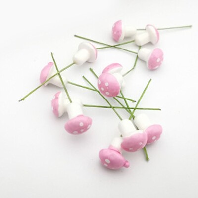 10 buc ciuperci din spumă artificială, plante în ghivece, figurine în miniatură, ornament de grădină, bricolaj, bricolaj, accesorii pentru decorarea casei