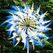 2023new Unique Magical Metal Windmill Outdoor Wind Spinners Wind Collectors Αίθριο αυλής Διακόσμηση κήπου εξωτερικού χώρου