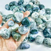 50g Moss Agate Tumble Minerals Eximen Stone Akvaariumi kodukaunistus
