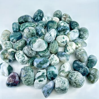 50g Moss Agate Tumble Minerals Δείγμα Πέτρινο Ενυδρείο Διακόσμηση σπιτιού