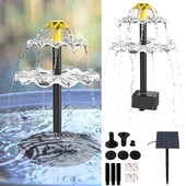 Solar Water Pump Pump Garden Decor DIY Solar Fountain Pump Kit με 6 ακροφύσια και καλώδιο τροφοδοσίας 7,6 Ft Solar Fountain For Yard