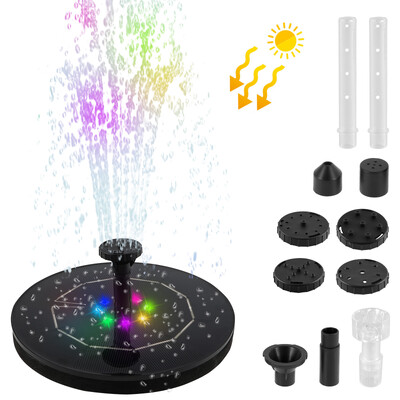 Solar Water Pump Pump Garden Decor DIY Solar Fountain Pump Kit με 6 ακροφύσια και καλώδιο τροφοδοσίας 7,6 Ft Solar Fountain For Yard
