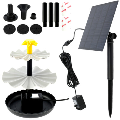 Solar Water Pump Pump Garden Decor DIY Solar Fountain Pump Kit με 6 ακροφύσια και καλώδιο τροφοδοσίας 7,6 Ft Solar Fountain For Yard
