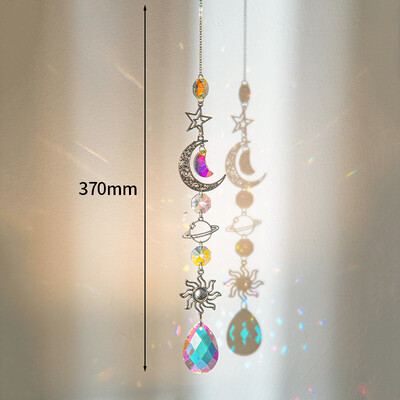 Suncatcher Crystal Wind Chimes Κρεμαστό μενταγιόν Bling Catch Sun Glass Wind Chime Rainbow Πρίσμα Παράθυρο Κρεμαστό Εξωτερικό Διακόσμηση