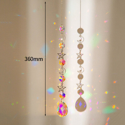 Suncatcher Crystal Wind Chimes Κρεμαστό μενταγιόν Bling Catch Sun Glass Wind Chime Rainbow Πρίσμα Παράθυρο Κρεμαστό Εξωτερικό Διακόσμηση