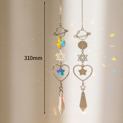 Suncatcher Crystal Wind Chimes Κρεμαστό μενταγιόν Bling Catch Sun Glass Wind Chime Rainbow Πρίσμα Παράθυρο Κρεμαστό Εξωτερικό Διακόσμηση