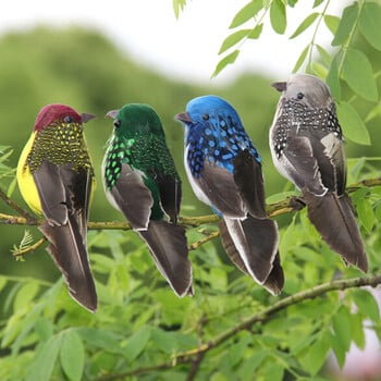 Εξωτερική διακόσμηση Προσομοίωση Feather Bird Garden Forest Flower Decoration Bird Foam Feather Products Fake Bird Garden Decoration