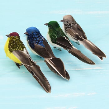 Εξωτερική διακόσμηση Προσομοίωση Feather Bird Garden Forest Flower Decoration Bird Foam Feather Products Fake Bird Garden Decoration