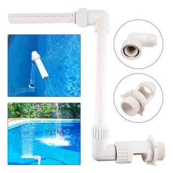 Πισίνα Waterfall Fountain Kit PVC Χαρακτηριστικά Water Spay Pools Διακοσμήσεις σπα Εύκολη εγκατάσταση Αξεσουάρ πισίνας