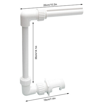 Πισίνα Waterfall Fountain Kit PVC Χαρακτηριστικά Water Spay Pools Διακοσμήσεις σπα Εύκολη εγκατάσταση Αξεσουάρ πισίνας