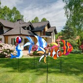 Pinwheel Wind Spinner Παιδική διακόσμηση πάρτι Windmill μπομπονιέρες Παιχνίδια για αυλή κήπου Διακοσμήσεις γκαζόν για παιδιά Wind Spinners διακόσμηση