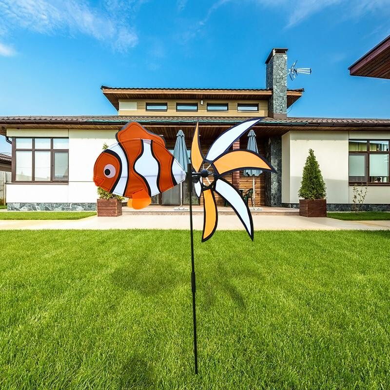 Winwheel Wind Spinner Kids Party Decor Windmill Party Favors Играчки за градински двор Декорация на морава Детски Wind Spinners Decor