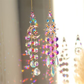 Κρυστάλλινο Suncatcher Κρεμαστά γυάλινα πρίσματα για Παράθυρο Αυλή Διακόσμηση Κήπου Φως Sun Catcher Room Rainbow Atrapasol Κρεμαστό Διακόσμηση