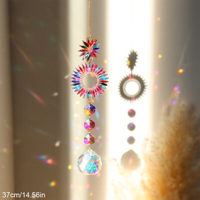 Κρυστάλλινο Suncatcher Κρεμαστά γυάλινα πρίσματα για Παράθυρο Αυλή Διακόσμηση Κήπου Φως Sun Catcher Room Rainbow Atrapasol Κρεμαστό Διακόσμηση