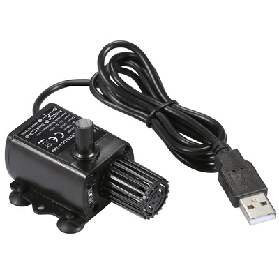 DC 5V USB-purskkaevupump harjadeta veeõlipump Mikroharjadeta sukeltatav tiigi purskkaevupump 150 l/H 1,2 W tõste 3,28 jalga