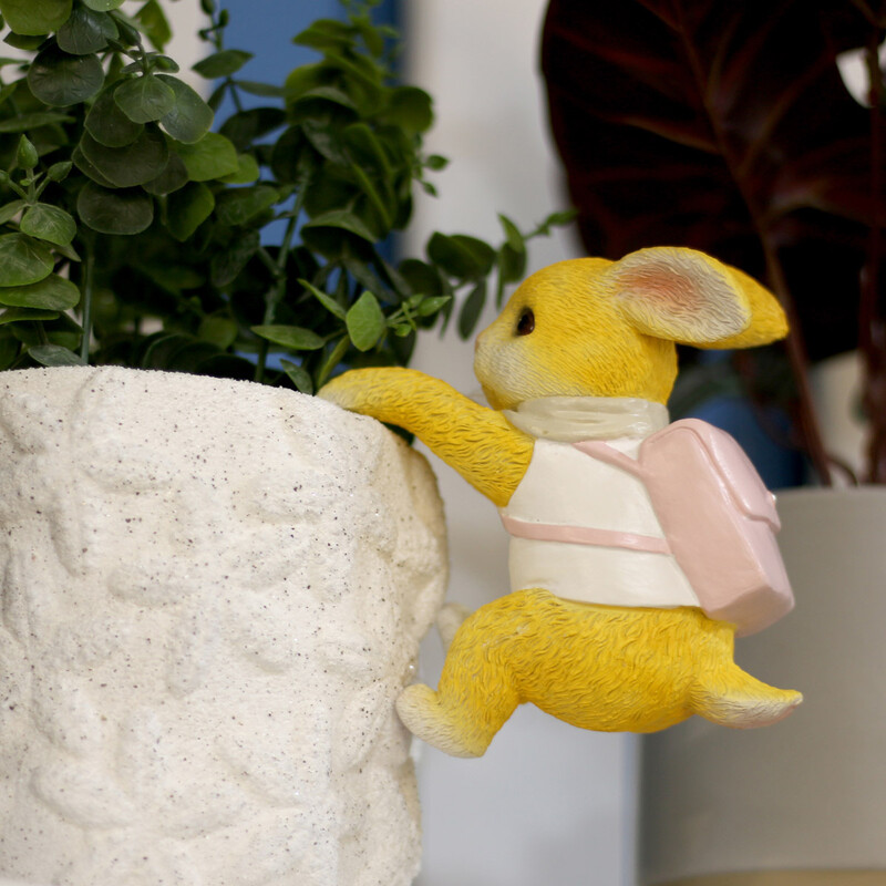 Саксия за цветя Hugger Градинска фигурка Саксия за животни Край Висящ декор Саксия Орнаменти за домашен рафт Градина Двор Балкон