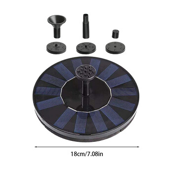 Solar Floating Water Fountain Bird Bath Fountain Pump Πολυλειτουργική ηλιακή αντλία νερού σιντριβάνι για εξωτερική πισίνα πισίνας