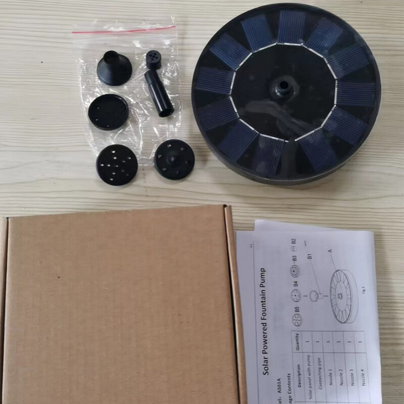 Соларен плаващ воден фонтан Помпа за фонтан за баня за птици Многофункционална водна помпа за фонтан със слънчева енергия за басейн на открито езеро