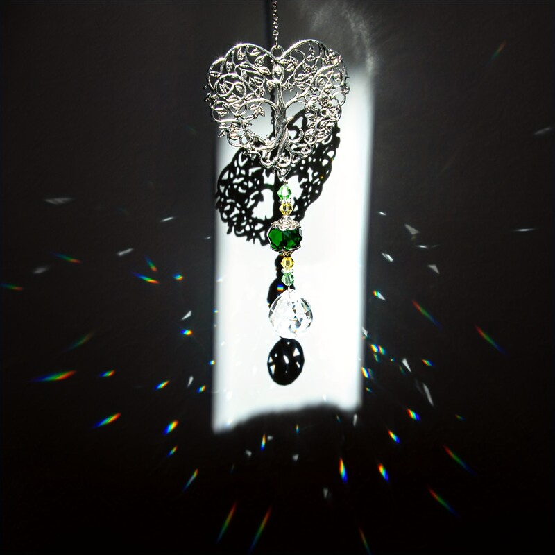 1vnt Suncatcher krištolinis gyvybės medis pakabukas namų sodo langų dekoravimui dovanų pakabos