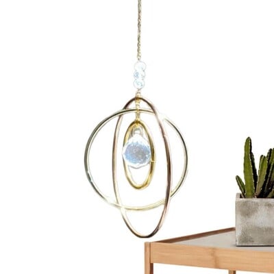 Παράθυρο Catcher Reflective Sunlight Κρυστάλλινο κρεμαστό κήπο Κρεμαστό στολίδια Διαφανή κρύσταλλα για μπροστινή πόρτα παράθυρο σακίδιο πλάτης