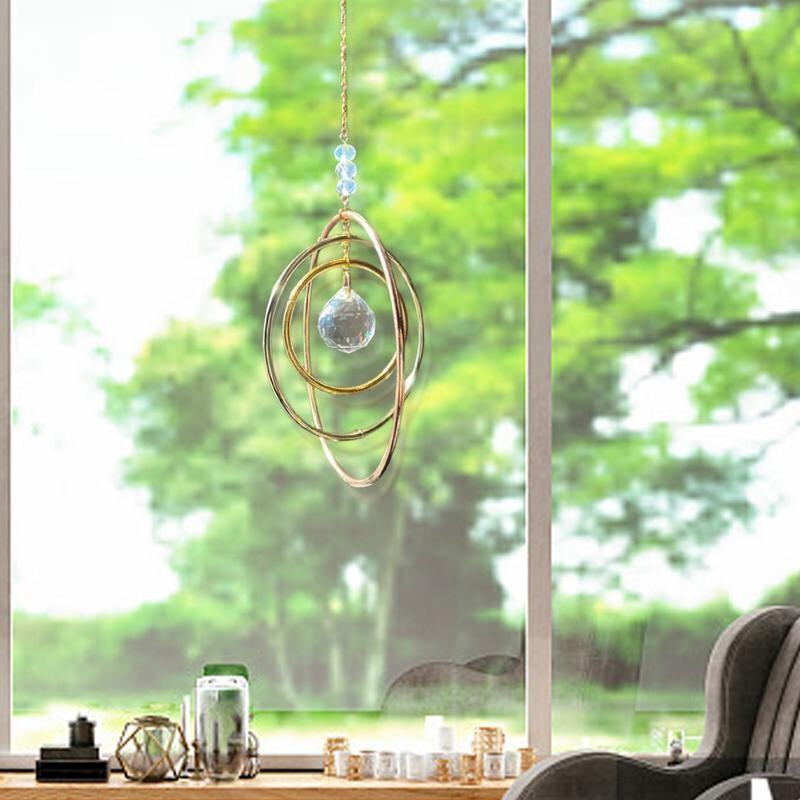 Window Catcher Отразяваща слънчева светлина Кристална висулка Градински висящи орнаменти Прозрачни кристали за предна врата Прозорец Раница