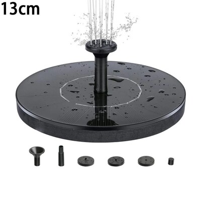 2,5 W соларен фонтан за баня с птици, соларна помпа за фонтан за баня с птици с 6 дюзи, захранван със слънчева енергия фонтан за Garde